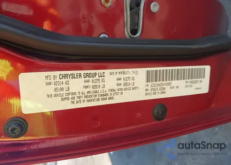 2013 Chrysler 300 Motown из США, поврежденный, VIN 2C3CCAAG5DH745855